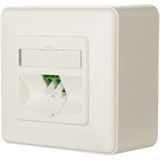 Metz Connect OpDAT Anschlussdose AP 1xLC-D SM APC reinweiss