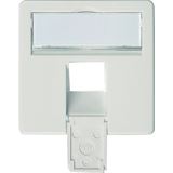 Teleg&auml;rtner Zentralplatte 50x50mm 1-fach alpinweiss