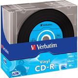 Verbatim CD-R 700 MB Vinyl-Look 10er Slimcase (43426)