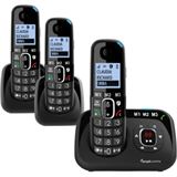 Amplicomms BigTel 1583 DECT Grosstastentelefon schwarz