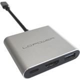 LC-Power LC-HUB-C-MULTI-4-V2 1xUSB3.2+HDMI+Chargeport Typ C retail