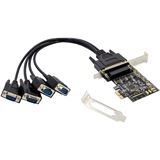 Conceptronic PCI Express Card 4-Port RS232 (DB9) Adapter