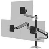 Ergotron LX DESK MOUNT FOR 3 MONITOR- POLISHED