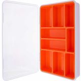 InLine Kleinteilebox, 9 F&auml;cher, Abmessungen: 290x185x45mm, orange