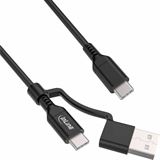 (&euro;3,95*/1m) 2.00m InLine USB2.0 Anschlusskabel USB C Stecker auf