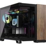 Corsair 2500X Mini Tower ohne Netzteil schwarz/braun