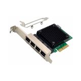 InLine Quad Gigabit Netzwerkkarte, 4x RJ45 2,5Gb/s, PCIe x4, inkl.