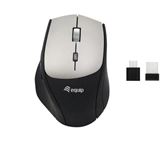 Equip Optische Maus kabellos Dual Adapter USB-C+A R+L sw