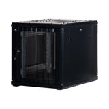 Rockstable 19" 12 HE 600x800x637 Gitternetzt&uuml;r, schwarz
