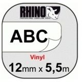 Dymo RhinoPRO VINYL Labels schwarz/weiß