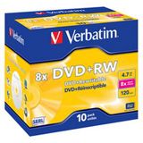 Verbatim DVD+RW 43527 Rohlinge 10 St&uuml;ck Silber