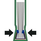 LEITZ Buchbindemappen rot Softcover f&uuml;r 106 - 140 Blatt DIN A4,