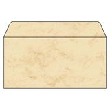 SIGEL 50 Motivbriefumschl&auml;ge Marmor DIN lang ohne Fenster (DP074)