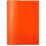HERMA Heftumschlag transparent rot Kunststoff DIN A4