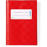 HERMA Heftumschlag mit Baststruktur rot Kunststoff DIN A6