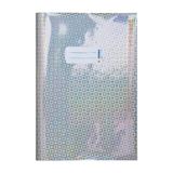 HERMA Heftumschlag Glamour silber Kunststoff DIN A4