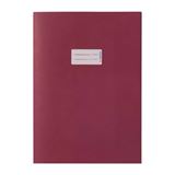 HERMA Heftumschlag glatt weinrot Papier DIN A4