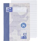 OXFORD Schulhefte Recycling Lineatur 52 liniert DIN A6 ohne Rand, 32