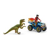 Schleich&reg; Dinosaurs 41466 Flucht auf Quad vor Velociraptor