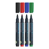 Schneider Maxx 130 Permanentmarker farbsortiert 1,0 - 3,0 mm, 4 St.