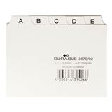 DURABLE Karteikartenregister A-Z wei&szlig;