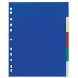 DURABLE Ordnerregister Vollformat, &Uuml;berbreite blanko blau, gelb,