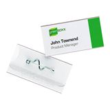 DURABLE 10 Namensschilder mit Nadel 6,0 x 3,0 cm