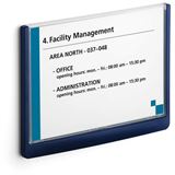 DURABLE T&uuml;rschild CLICK SIGN Kunststoff blau DIN A5 quer