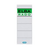 ELBA 10 Ordneretiketten wei&szlig; f&uuml;r 7,5 cm R&uuml;ckenbreite