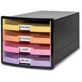HAN Schubladenbox IMPULS gelb, orange, rosa, lila 1013-139, DIN A4, HAN Schubladenbox IMPULS gelb, orange, rosa, lila 1013-139, DIN A4,