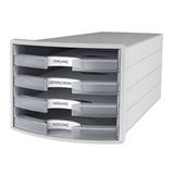 HAN Schubladenbox Impuls transparent 1013-63, DIN C4 mit 4 Schubladen HAN Schubladenbox Impuls transparent 1013-63, DIN C4 mit 4 Schubladen