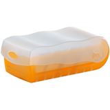 HAN Croco Karteikasten DIN A7 für 900 Karteikarten orange mit HAN Croco Karteikasten DIN A7 für 900 Karteikarten orange mit