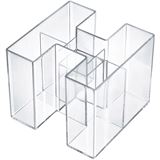 HAN Stiftehalter BRAVO glasklar Kunststoff 5 Fächer 10,9 x 10,9 HAN Stiftehalter BRAVO glasklar Kunststoff 5 Fächer 10,9 x 10,9