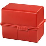 HAN A8 Karteikasten DIN A8 für 200 Karteikarten rot mit Deckel HAN A8 Karteikasten DIN A8 für 200 Karteikarten rot mit Deckel