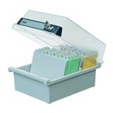 HAN Karteikasten DIN A7 für 800 Karteikarten lichtgrau mit Deckel HAN Karteikasten DIN A7 für 800 Karteikarten lichtgrau mit Deckel