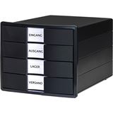 HAN Schubladenbox KARMA schwarz 10128-13, DIN C4 mit 4 Schubladen HAN Schubladenbox KARMA schwarz 10128-13, DIN C4 mit 4 Schubladen