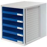 HAN Schubladenbox Schrank-Set blau 1401-14, DIN C4 mit 5 Schubladen HAN Schubladenbox Schrank-Set blau 1401-14, DIN C4 mit 5 Schubladen