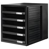 HAN Schubladenbox Schrank-Set schwarz 1401-13, DIN C4 mit 5 Schubladen HAN Schubladenbox Schrank-Set schwarz 1401-13, DIN C4 mit 5 Schubladen