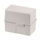 HAN A6 Karteikasten DIN A6 für 400 Karteikarten lichtgrau mit HAN A6 Karteikasten DIN A6 für 400 Karteikarten lichtgrau mit