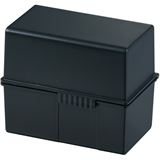 HAN A7 Karteikasten DIN A7 für 300 Karteikarten schwarz mit HAN A7 Karteikasten DIN A7 für 300 Karteikarten schwarz mit