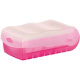 HAN Croco Karteikasten DIN A8 für 500 Karteikarten pink mit HAN Croco Karteikasten DIN A8 für 500 Karteikarten pink mit