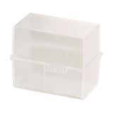 HAN A8 Karteikasten DIN A8 für 200 Karteikarten transparent mit HAN A8 Karteikasten DIN A8 für 200 Karteikarten transparent mit