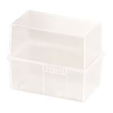 HAN A7 Karteikasten DIN A7 für 300 Karteikarten transparent mit HAN A7 Karteikasten DIN A7 für 300 Karteikarten transparent mit