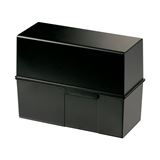 HAN Karteikasten DIN A5 für 450 Karteikarten schwarz mit Deckel HAN Karteikasten DIN A5 für 450 Karteikarten schwarz mit Deckel