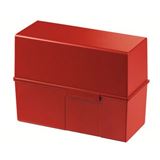 HAN Karteikasten DIN A5 für 450 Karteikarten rot mit Deckel HAN Karteikasten DIN A5 für 450 Karteikarten rot mit Deckel