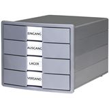 HAN Schubladenbox KARMA grau 10128-18, DIN C4 mit 4 Schubladen HAN Schubladenbox KARMA grau 10128-18, DIN C4 mit 4 Schubladen