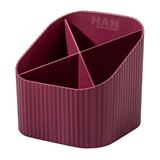 HAN Stiftehalter KARMA rot Polystyrol 4 Fächer 11,1 x 11,1 x HAN Stiftehalter KARMA rot Polystyrol 4 Fächer 11,1 x 11,1 x