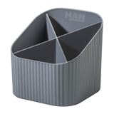 HAN Stiftehalter KARMA grau Polystyrol 4 Fächer 11,1 x 11,1 x HAN Stiftehalter KARMA grau Polystyrol 4 Fächer 11,1 x 11,1 x