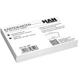 HAN 100 Karteikarten DIN A8 wei&szlig; liniert