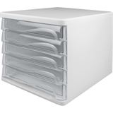 helit Schubladenbox transparent H6129902, DIN A4 mit 5 Schubladen helit Schubladenbox transparent H6129902, DIN A4 mit 5 Schubladen